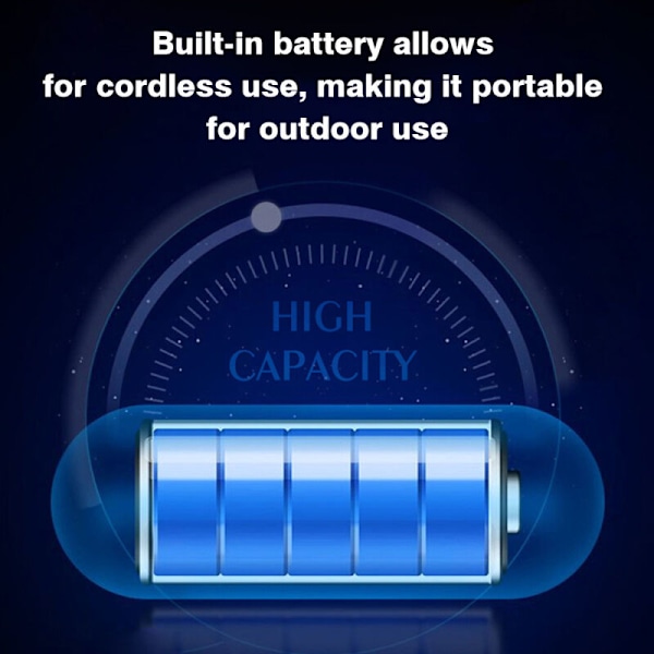 Pieni hiljainen USB-toimistotuuletin, 360° kääntyvä, säädettävällä kulmalla, ladattava kannettava sähkötuuletin, 3 nopeustasoa