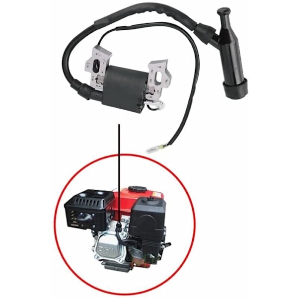Tændspole, generator dele til 168F-170F 2KW/3KW benzin generator, udskiftning af tændspole med tændrør, tændspole til plæneklipper motor