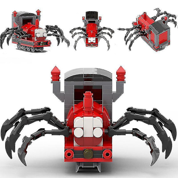 Charles Den Lille Tog Byggeklosser Spider Train Charles Gutter Serie Leke Puslespill Montering Modell Gave