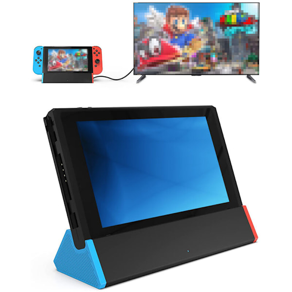 TV-vastaanottoasema Nintendo Switch/Switch OLED:lle, kannettava TV-vastaanottoasema LAN 1000 MBS/HD 4K/Type C -porttisovittimella
