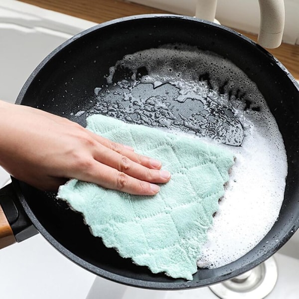 Håndarbejde til opvask, superabsorberende rengøringsklude til hjemmet, køkkenklud til rengøring, multifunktionelle mikrofiber rengøringsklude, viskestykker