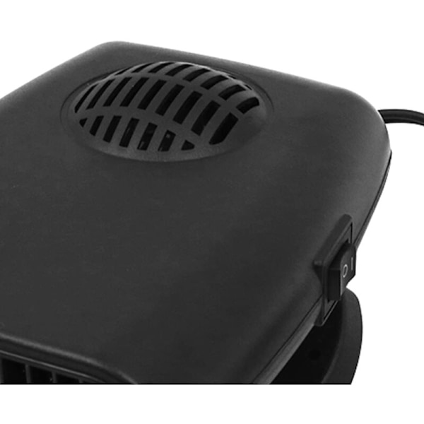 Universal bærbar bilvarmeblæser 150 W 24 V, 2 i 1 Enfect fingeraftryk 2 i 1 varme Køling Tør Belysning Rotation 360 GRADER
