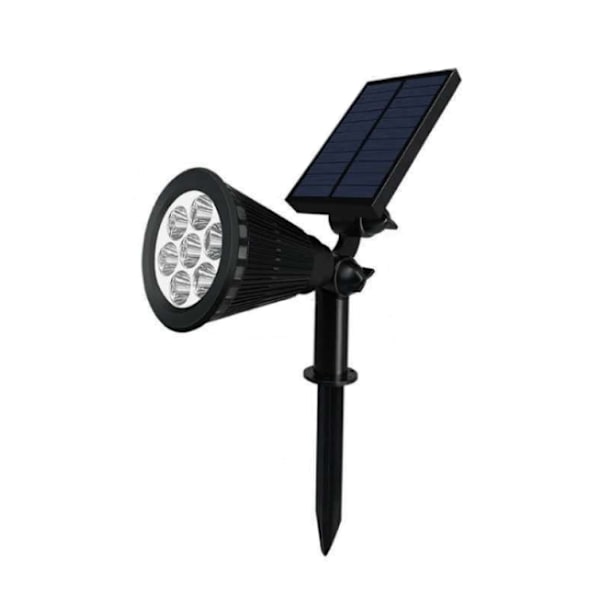 Solcellslampa Fällbar Solcells Trädgårdsstrålkastare IP65 Vattentät Solcells LED för Utomhusbruk (7 Pärlor, Vitt Ljus)