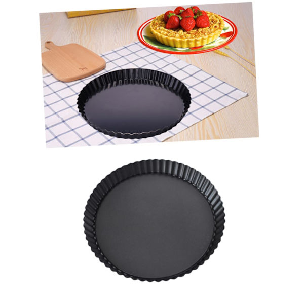 Silikone brødform til ovne, silikone cupcakeform, 1 stk. pizzabakke til ovn, bageforme, bageplade, slip let bageform (12 cm 2 cm)