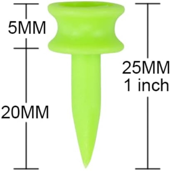 Gröna Plastgolfteear S 25mm