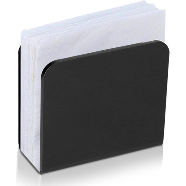 Sort - 1 stk, 12x5x11cm, Papirhåndklædeholder, Papirhåndklæde Dispenser til Køkken, Spisestue, Bar Dekoration