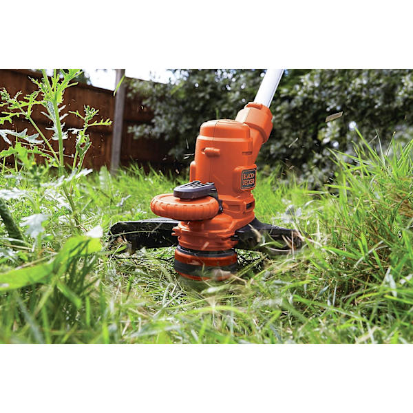 BLACK+DECKER 3-pakning med reserve trådsneller til gresstrimmer - Reflex Plus selvspolende spole - 4 x 10 m kraftig klar nylonsnor - 1,5 mm snor, A6485-XJ