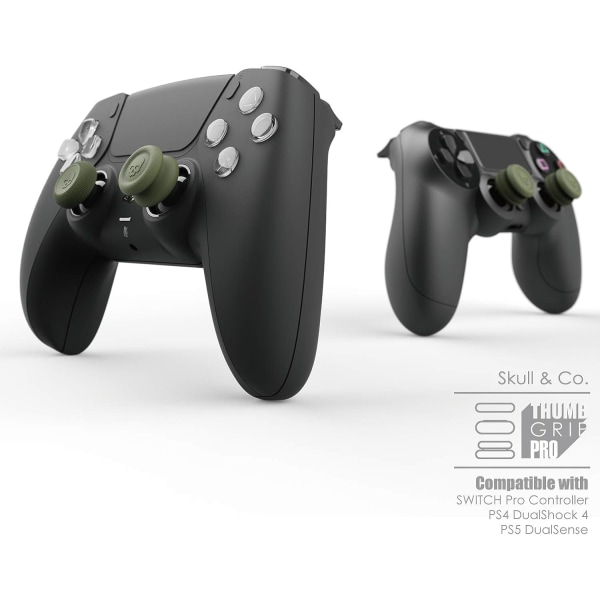 3 par (6 stycken) - Vit tumgreppset, joystick-lock, analog joystick-lock för Nintendo Switch Pro-kontroller  PS5 / PS4 / Slim/Pro-kontroller