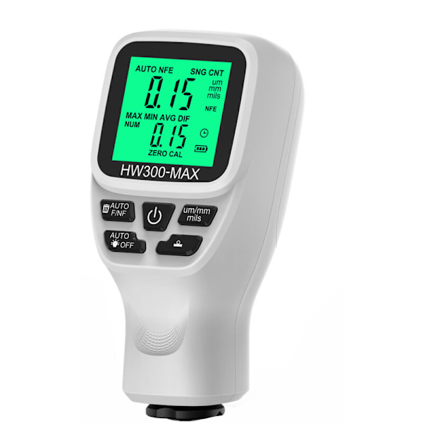 Tjockleksmätare 0-2000um hög precision LCD Digital bilfilm tjocklek tjocklekstestare av billack tjocklek tre sondlägen tre omkopplare