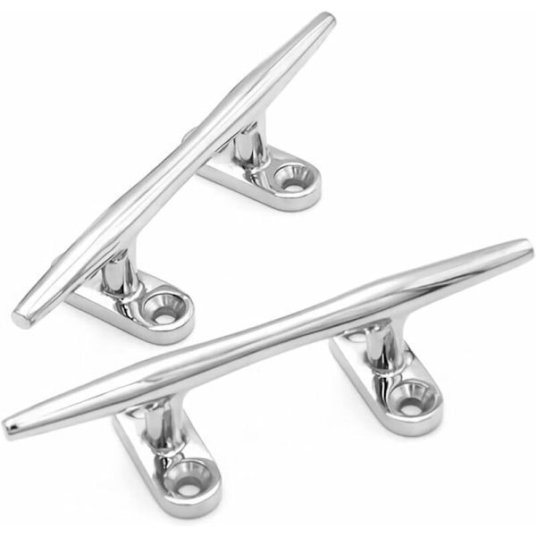 2 Stykker Kraftig reb Klampe Båd Åben Base Drikke Rustfrit Stål Kajak Rustfrit Stål Til Kaj Sus316 Både