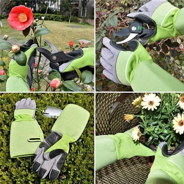 Beskyttende hansker Langt rør Grønnsaker og blomster (Grønn)