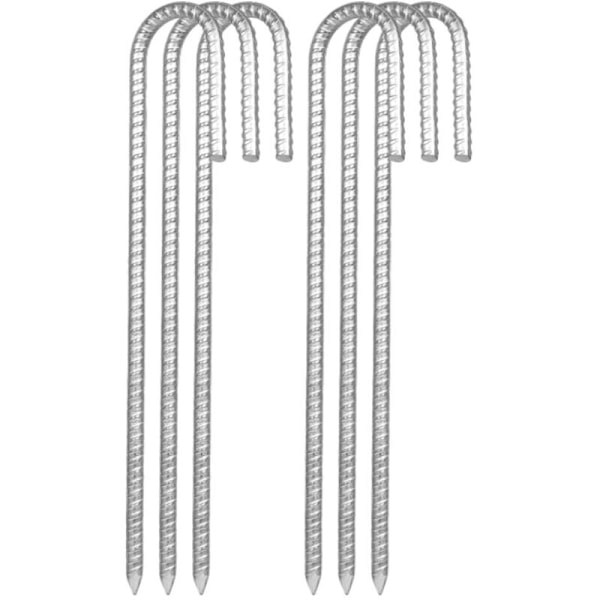 Set med 10 st 32 cm markankare, tältspik med mejselspets i änden, idealisk för att säkra staket, tält, markiser, trädgårdsskjul, studsmatta