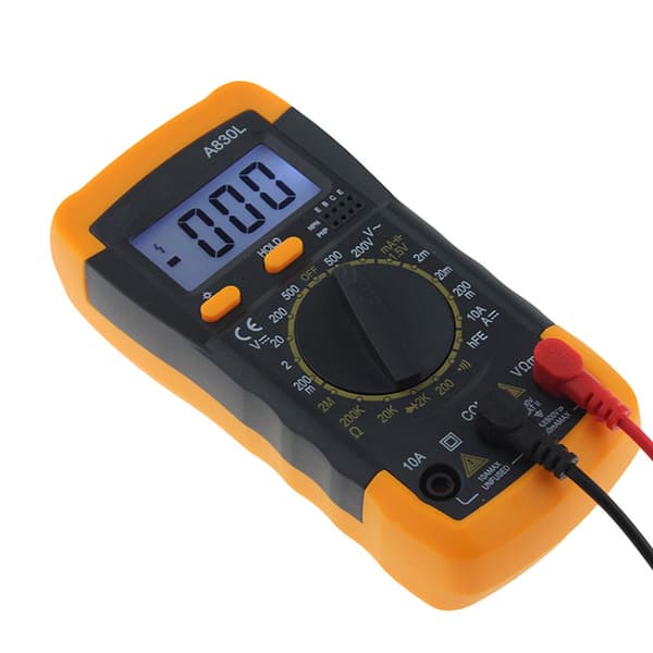 A830L AC/DC LCD Digitalt Multimeter Ammeter Voltmeter Tester Meter med Baklys
