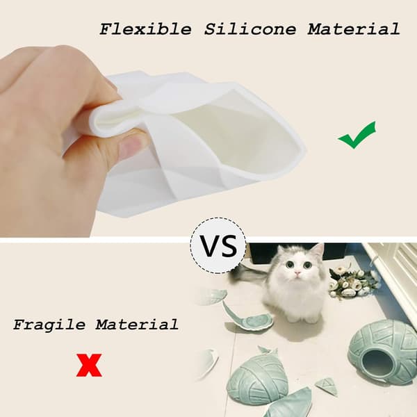 Kreativ design silikon pennholder (hvit)