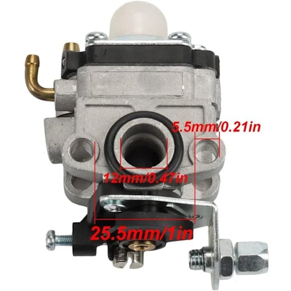 FG100 GX31 Forgasser Kombinasjonssett for Honda GX22 GX31 HHE31C HHT31S UMK431 UMK431K1 4-Takts Jordfreser Gressklipper med Diverse Adaptere