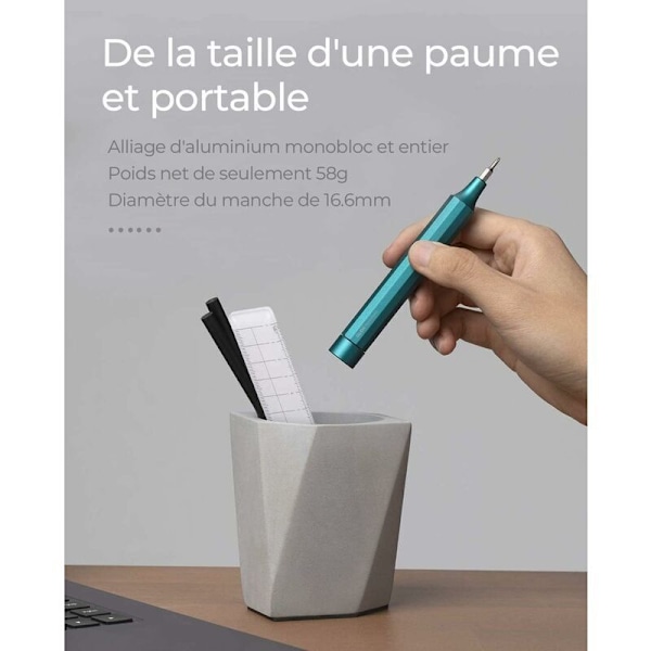 24-in-1 Tarkkuusruuvimeisselisarja elektroniikalle, kelloille, iPhoneille, PC:lle, magneettinen ruuvimeisselisarja 24 kestävällä S2-teräksisellä kärjellä, ihanteellinen, vihreä - P1