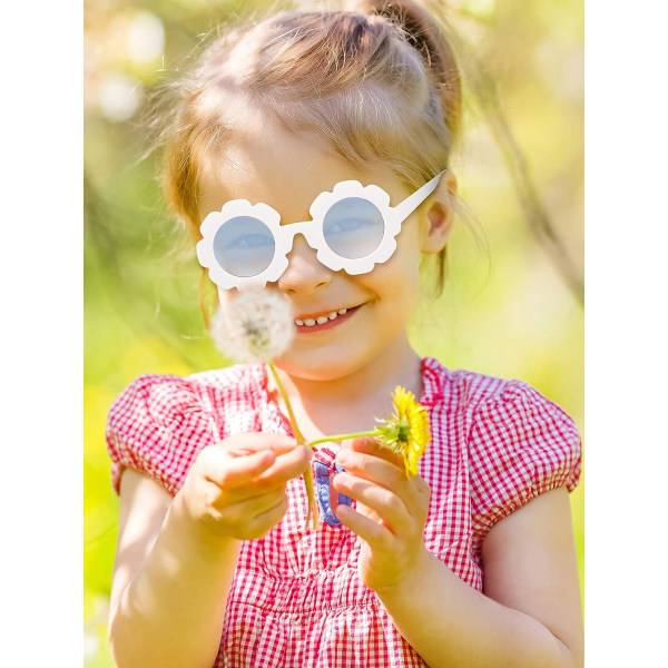 8 par solbriller til barn (solsikker, forskjellige farger) L