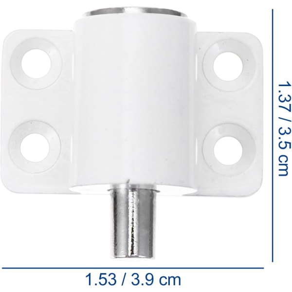 Barnelås Sikkerhetsskyvelås med Nøkkel for Vinduer Glassdør Anti Tyveri Dørstopper Hvit