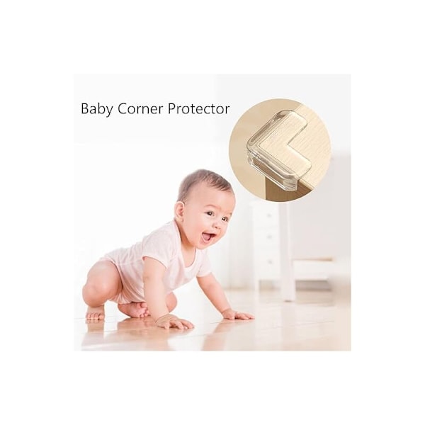 20 st Skydd Hörnskydd för bord baby, transparent möbelhörnskydd, mjukt och hög motståndskraft, skyddar barnet från skarpa hörn