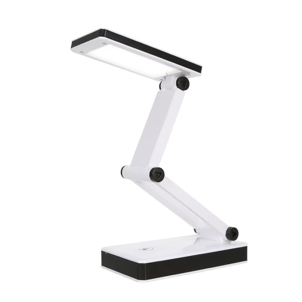 Bärbar hopfällbar LED/COB-skrivbordslampa, 3 nivåer justerbar ljusstyrka dimbar USB-laddningsport