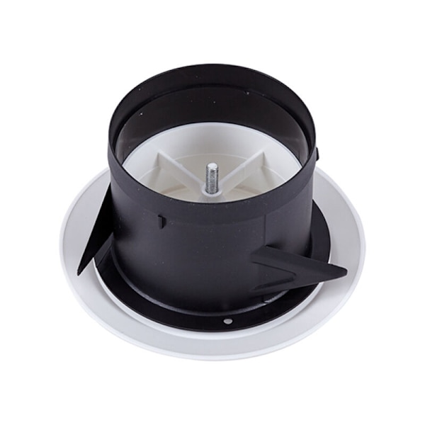 150 mm Rund plastik ventilationsrist til ventilation af bolig- og erhvervslokaler, køkkener, badeværelser, garager, modtagerdiameter