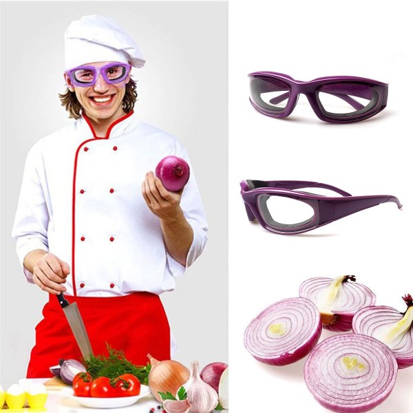 (violetti) Onion Goggles Professional Kestävä kevyt Sipuli Go