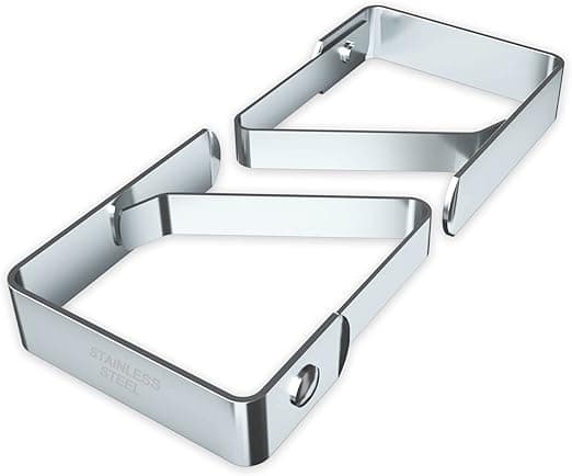 (4cm x 8 stk) Dukkledeholdersett med 8 rustfrie stål dukkledeholdere Antiskli