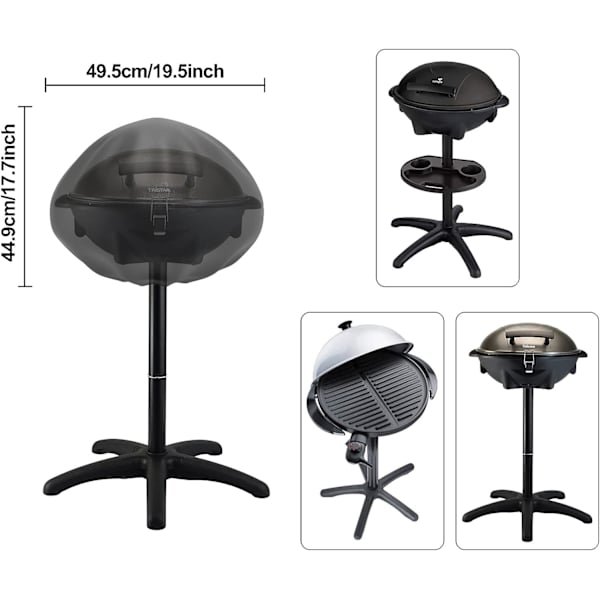 1 kpl grilli suojapeite vedenpitävä pressu grilli suojapeite hihnoilla 45*50cm