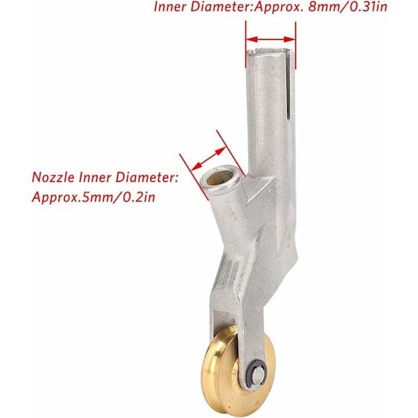 Gulvsvejse dyse, Overlay gulvsvejse spidser med hjul til Leister plast vinyl svejser