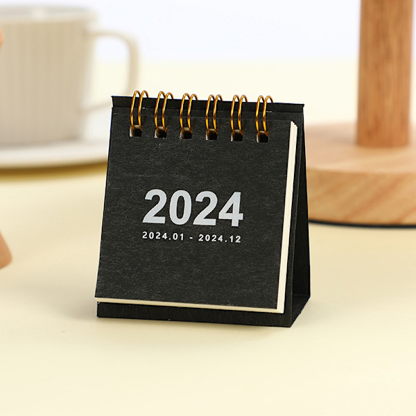 Enkel Solid Farge 2024 Mini Skrivebordspapirkalender Bærbar Bord