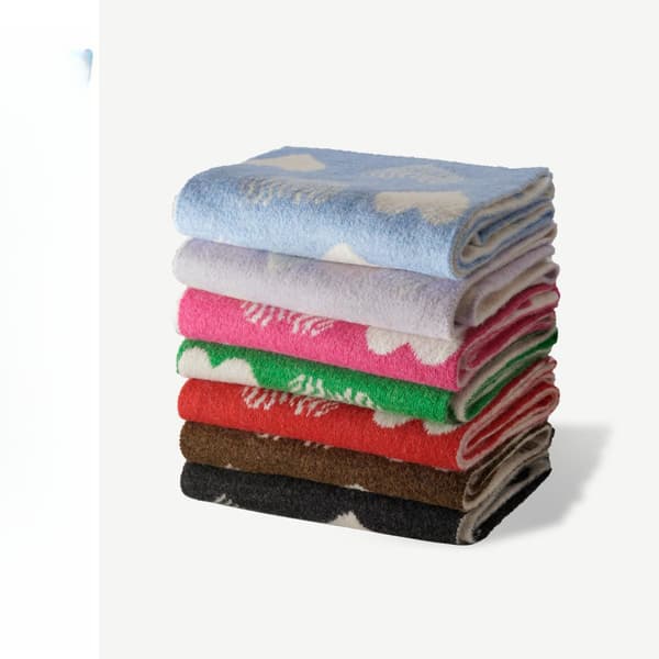 Damhalsdukar Jul Halsscarf Hjärtformad halsduk