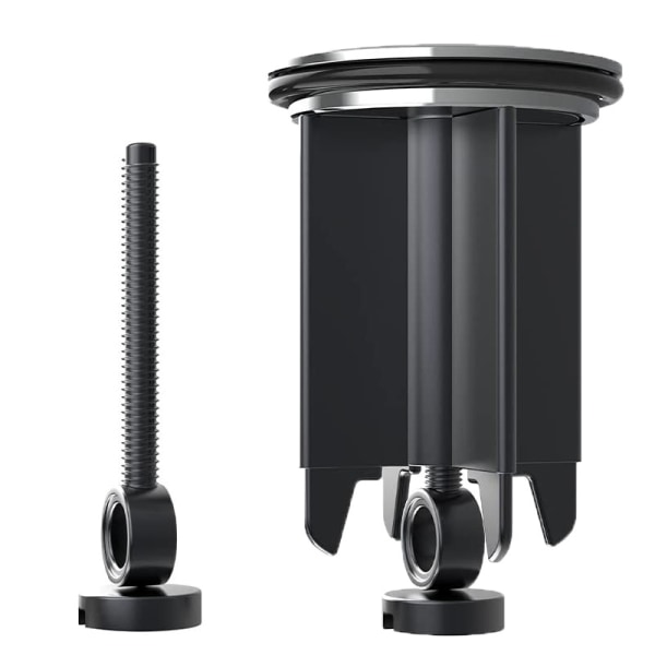 Svart universell vaskepropp 40mm, 2 stk vaskepropp for alle standard vasker og bideer (høyden er justerbar mellom 6,6 cm og 8,6 cm)