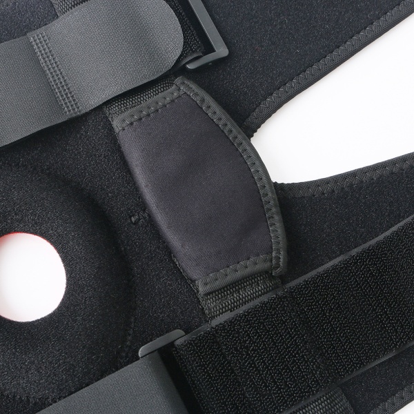 Utomhus knäskydd, andningsbara sport bergsklättring menisk, stålblad fjäderstöd, anti-kollision knäskydd, 1 par