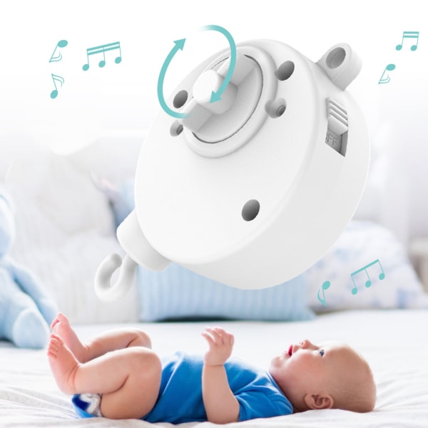 Baby mobil krybbe Sengeklokke Børnelegetøj Definitive Moving Music Box G