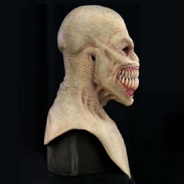 Halloween skräckmask, läskig full huvudmask, latex nyhetständer skräckmasker, Halloween clown ansiktsmask, läskig demon ansiktsmask