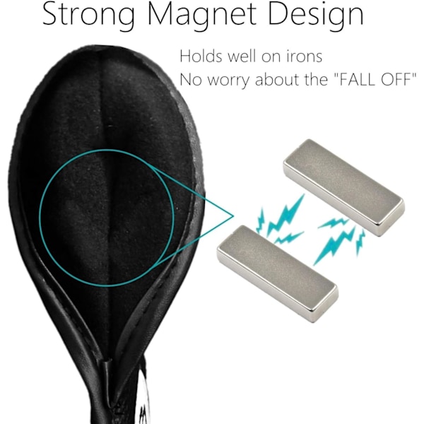 Svart - 10 st golfklubbsöverdrag järnlockskydd magnetisk stängning magneter 2 sidor för vänsterhänta högerhänta golfare, syntetiskt läder golf C