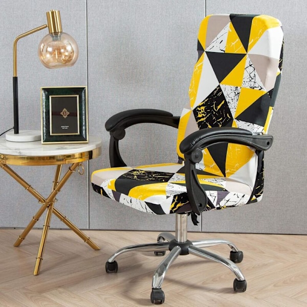 Kontorstoldeksel Uttrekkbare universer mikrofiber vaskbart Vaskedeksel kontorstol stretch lenestol komfortabel styrestol l