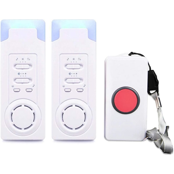 Hjemmealarm Trådløs Alarm Patient Ældre Personlig Alarmsystem Og Nødkald Knap Pager Alarm (1 I 2)