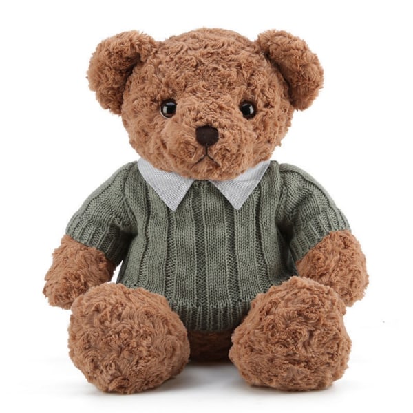 Teddy Bear Plush Toy Shirt Collar Doll Teddy Bear Doll Doll Birthday Gift Doll(30cm)