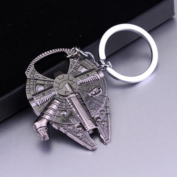 Star Wars -avaruusalusventtiilin metallinen avaimenperä avaimenperä avaruusalus olutpullonavaaja