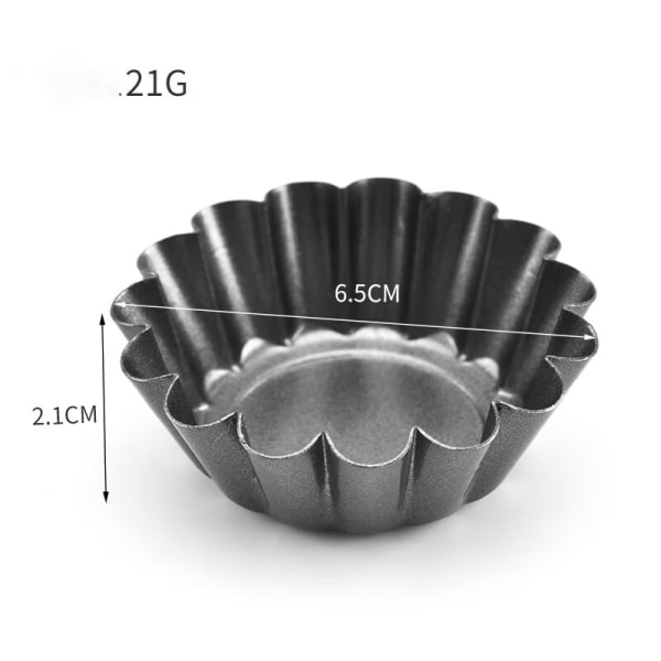 Svart tykk eggepai form Krysantemumkake form Krysantemum eggepai form (2 stk)