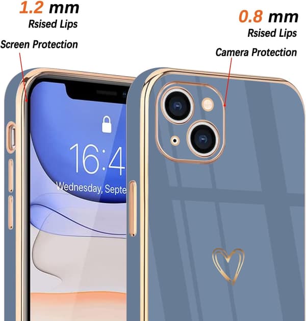 iPhone 13 Deksel med Søtt Motiv, Blå