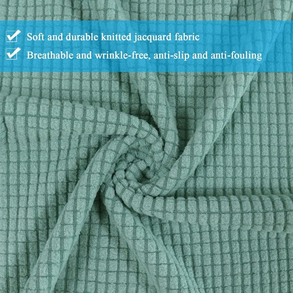 6 stk elastiske stoltrekk, avtagbare vaskbare Jacquard stretch spisestuestoltrekk, stoltrekk for spisestueinnredning, hotell og bryllup (lys G