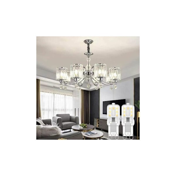 G9 LED pære, G9 LED 220V Hvid Neutral 4000K 3W Halogen Ækvivalent 30W Halogen Lys 8-pak