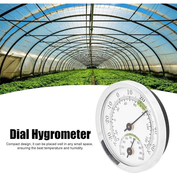 Hygrometer Termometer, Inomhus- och Utomhustermometer, Fuktighetssensor, Inomhustermometer och Inomhus-Hygrometer, Mäter Temperatur och Luftfuktighet f