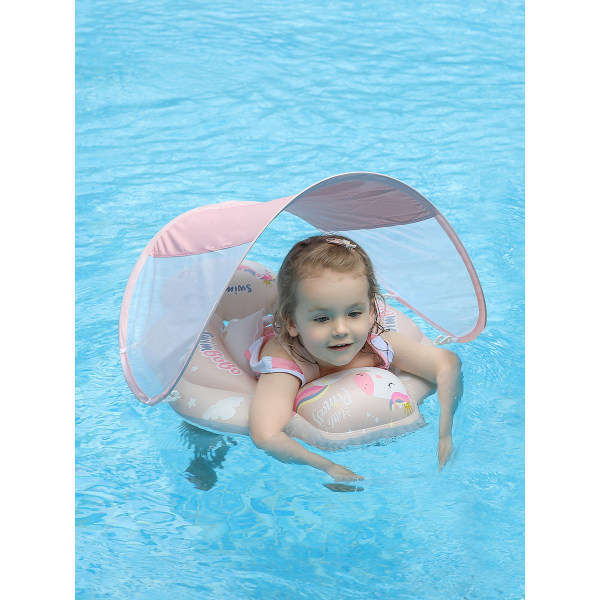 Gratis svømming baby oppblåsbar baby svømming flyte med sikker bunn