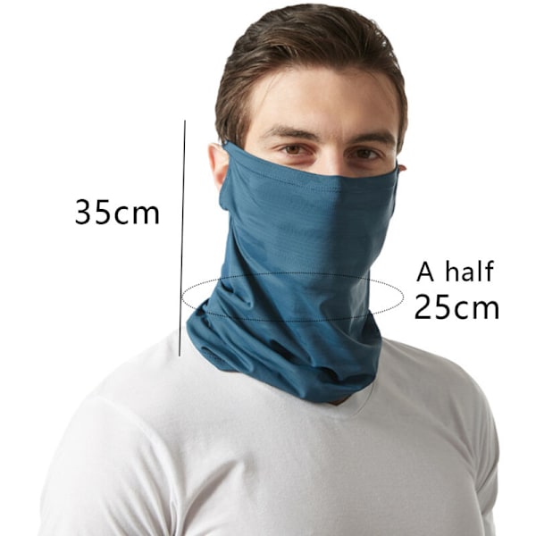 Ansiktsmaske skjerf, pustende, vindjakke og solbeskyttelse for ski, fiske, fotturer, sykling