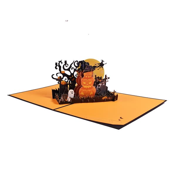 3D Pop Up-lykønskort til Halloween Jul (Halloween 3)