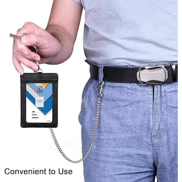 Jeans Lanyard Nøglering 24 Tommer, Lomme Nøglering Tegnebogskæde med Hummerlås og 2 Jeans Nøgleringe