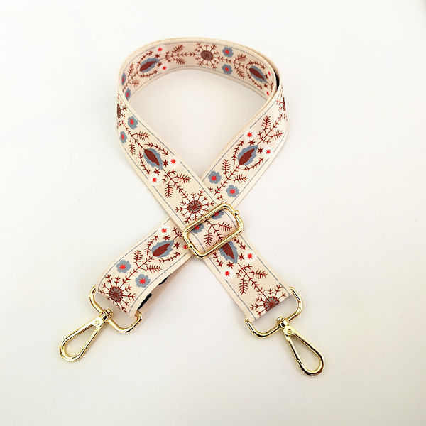 Väska rem tillbehör axelrem ersättningsrem tryckt färgglad blomma ryggsäcksrem förlängd bred rem crossbody rem